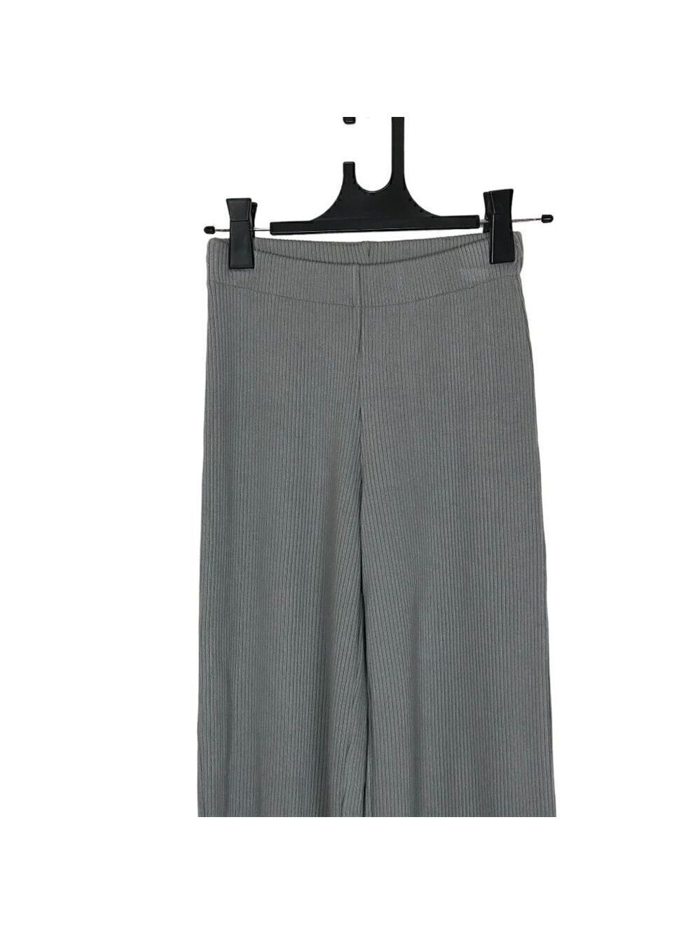 Vince Grey High Waisted Ribbed Flare Pants Size XXS - Picture 3 of 7